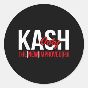 Kash is de nieuwe, verbeterde Humor van de FBI Ronde Sticker