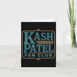 Kash Patel Fan Club  Logo President Trump Kaart