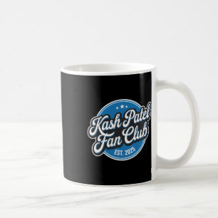 Kash Patel Fanclub Est. 2025 Retro Logo Trump Nom Koffiemok