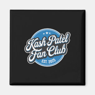 Kash Patel Fanclub Est. 2025 Retro Logo Trump Nom Magneet