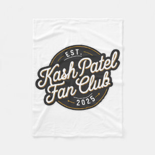 Kash Patel Fanclub Est. 2025 Vintage Logo Trump N Fleece Deken