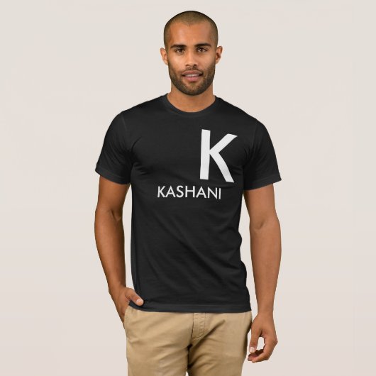KASHANI Mannen Basic Bella Canvas T-Shirt (Voorkant volledig)