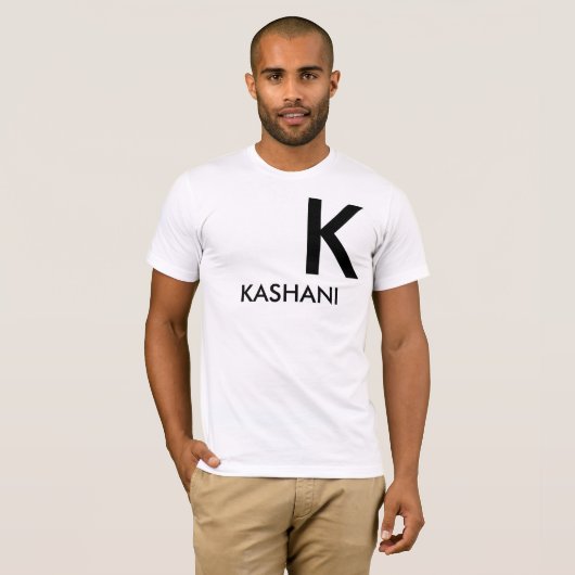 KASHANI Mannen Basic Bella Canvas T-Shirt (Voorkant volledig)