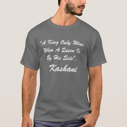 KASHANIYour Custom Mannen Basic Dark T-Shirt (Voorkant)