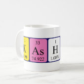 Kashif tasse de nom de table périodique (Devant gauche)