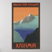 Kashmir Indische staatsspoorwegen Poster (Voorkant)