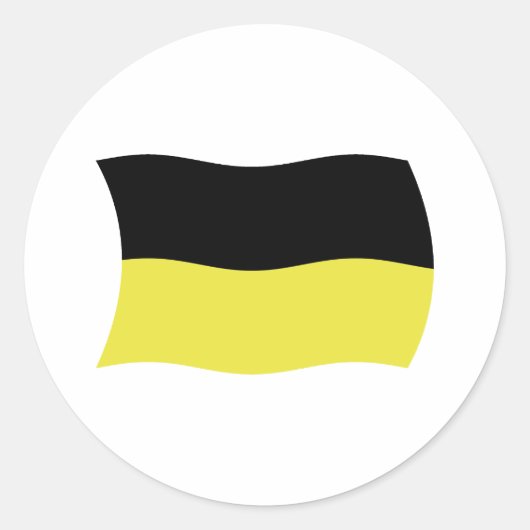 Kashoebische Vlag Sticker (Voorkant)