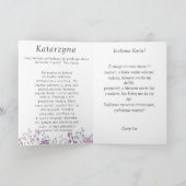 Kasia Polonais nom carte de jour imieniny (Intérieur)