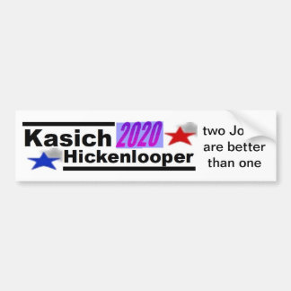 Kasich-Hickenlooper 2020 Bumpersticker