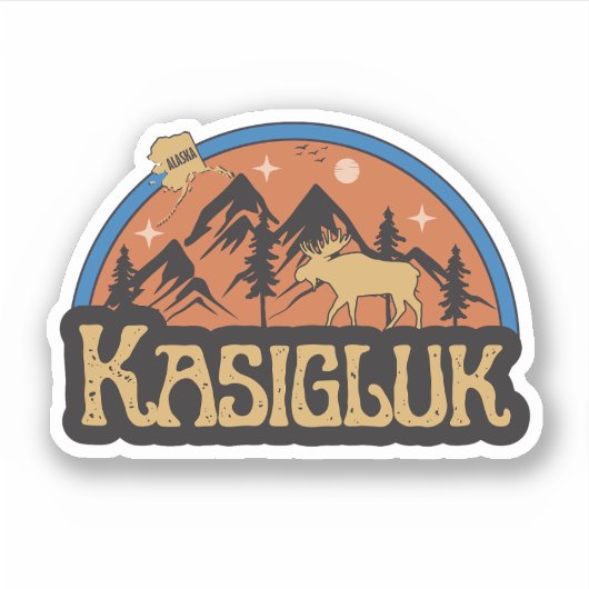 Kasigluk, Alaska Sticker (Voorkant)