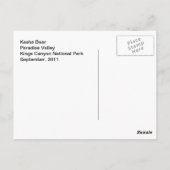 Kasja Beer 1 Briefkaart (Achterkant)