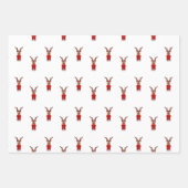 Kasky Cute Kerstrendiertje met warme chocolade Inpakpapier Vel (Voorkant 3)