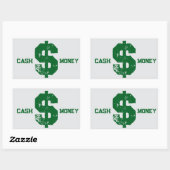 KASMIDDELEN RECHTHOEKIGE STICKER (Vel)