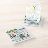 Kasmiddelen voor Clunkers Glazen Onderzetter (Schuin)