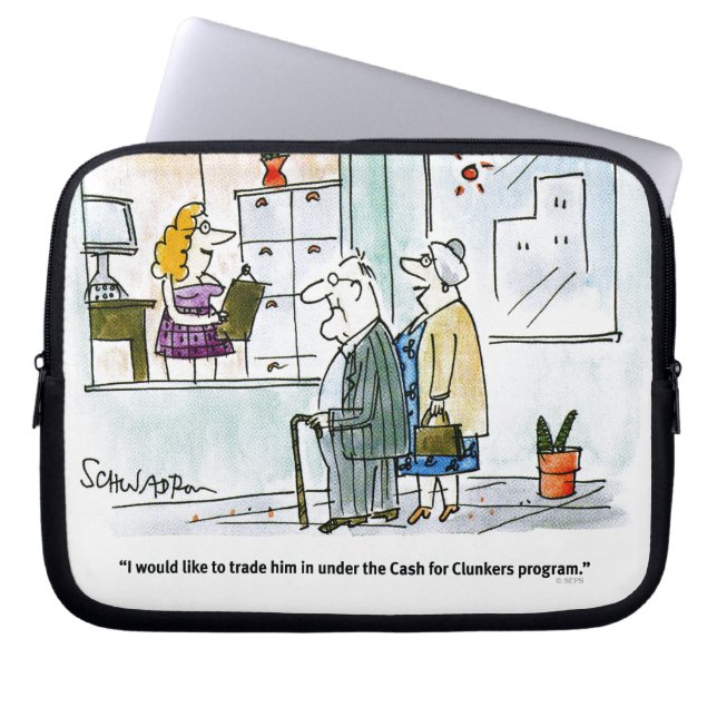 Kasmiddelen voor Clunkers Laptop Sleeve (Voorkant)