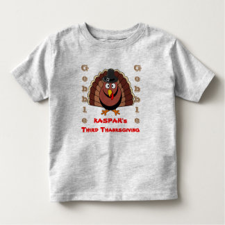 Kaspar's derde Thanksgiving Kinder Shirts
