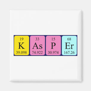 Kasper periodiek table name magnet magneet