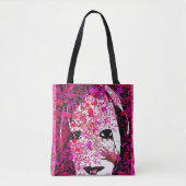 KasperKlothes " roze gezicht1" Canvas tas (Voorkant)