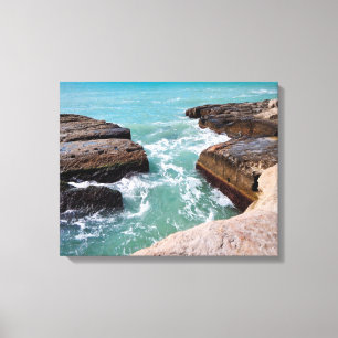 Kaspisch Zee. Canvas Afdruk
