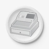 Kasregister Papieren Bordje (Voorkant)