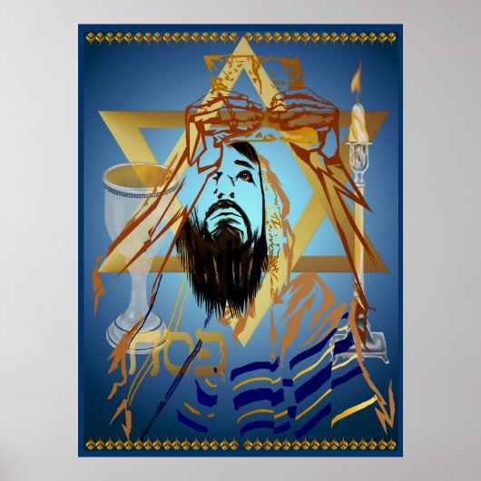 Kassa over Collage Blue Print (Voorkant)