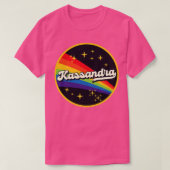 Kassandra regenboog in ruimte stijl t-shirt (Design voorkant)