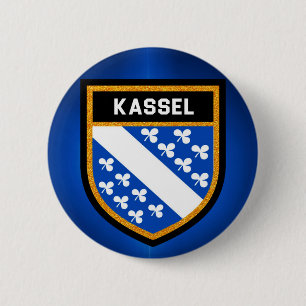 Kassel Flag Ronde Button 5,7 Cm