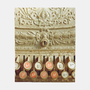  kassenregister, dat onder stof en cobweb valt fleece deken