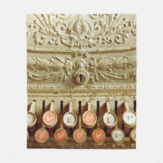 kassenregister, dat onder stof en cobweb valt fleece deken (Voorkant)