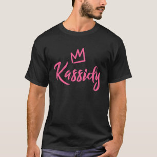 Kassidy de koningin roze kroon voor vrouwen genaam t-shirt