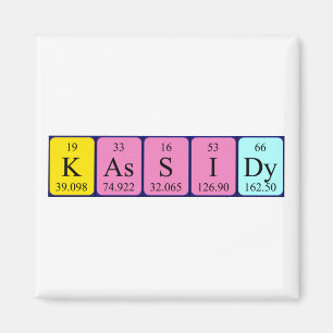 Kassidy periodiek table name magnet magneet
