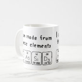 Kassidy tasse de nom de table périodique (Devant gauche)