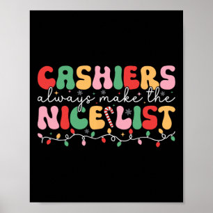 Kassiers maken altijd de leuke lijst Groovy kassie Poster