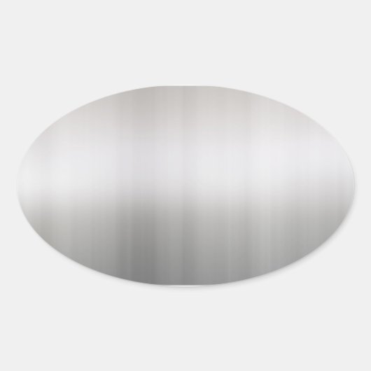 Kassy geborsteld aluminium ovale sticker (Voorkant)