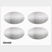 Kassy geborsteld aluminium ovale sticker (Vel)