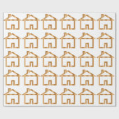 Kassy House Warming Gift Wrapping Paper Cadeaupapier (Vlak)