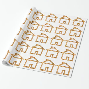 Kassy House Warming Gift Wrapping Paper Cadeaupapier