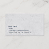 Kassy Navy Blue Striped Optical Visitekaartje (Achterkant)