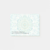 Kassy pasta Kleur Mandala Design Post-it® Notes (Voorkant)