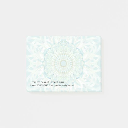 Kassy pasta Kleur Mandala Design Post-it® Notes (Voorkant)