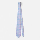 Kassy Pastel Marble Pattern Pink Blue Lavender Stropdas (Voorkant)