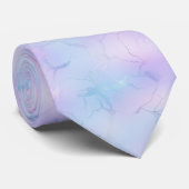 Kassy Pastel Marble Pattern Pink Blue Lavender Stropdas (Opgerold)