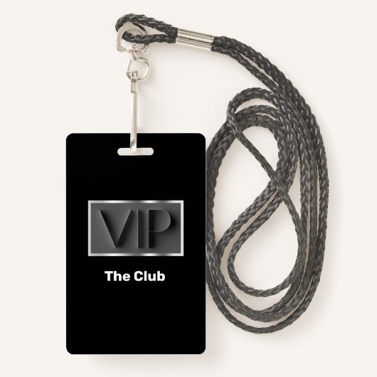 Kassy VIP Club Entry Badges (Voorkant met draagriem)