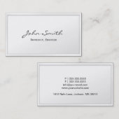 Kassy White Border Biomedical Visitekaartje (Voorkant / Achterkant)