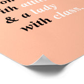 Kassyvrouw citeert. Meisjes poster (Hoek)