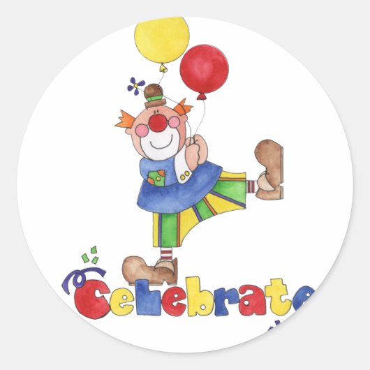 Kast met ballonnen ronde sticker (Voorkant)
