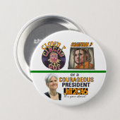 Kast? of strafrechtelijk? ronde button 7,6 cm (Voorkant /achterkant)