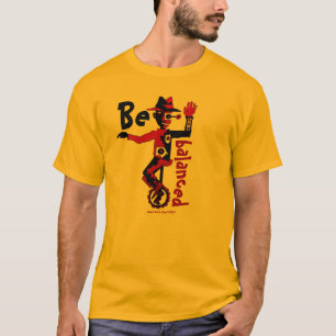 Kast op abstract T-shirt voor eenwielige grafische