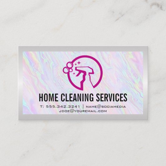 Kast voor het reinigen van de spuitfles visitekaartje (Voorkant)