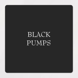 Kast Zwart Schoen Classificatie Labels